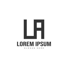 Initial letter logo template. Minimalist letter logo template
