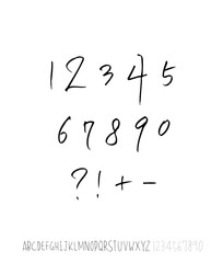 벡터 문자 / 손으로 쓴 글씨체