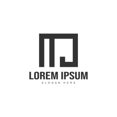 Initial letter logo template. Minimalist letter logo template