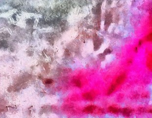 Grunge texture. Brush strokes. Close up oil paint on canvas. Dry brush. Simple textured pattern. Aged effect backdrop. Vintage retro style background. Hand drawn. Color palette.