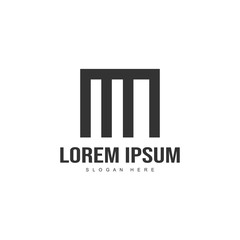 Initial letter logo template. Minimalist letter logo template