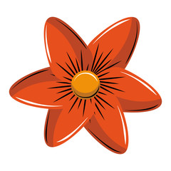 Flower symbol cartoon