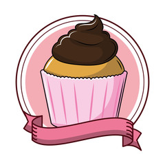 Delicious cupcake dessert