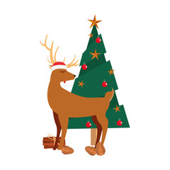 reindeer tree cinnamon pinecone christmas decoration