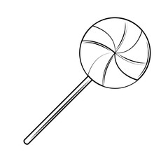Sweet lollipop candy