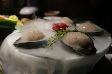 Fresh shrimp meatballs