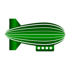 Airship icon on white.
