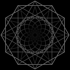 Geometry minimalistic artwork poster with simple shape and figure