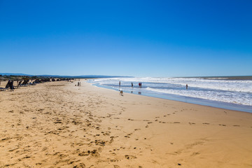 Sandy beach on the coast near Essaouira