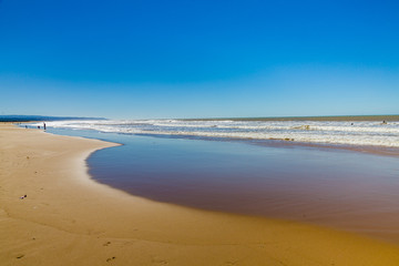 Sandy beach on the coast near Essaouira