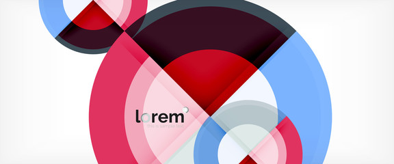Obraz premium Multicolored round shapes abstract background
