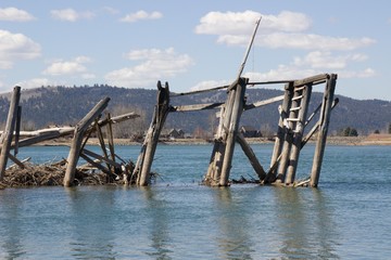 Posts for long gone bridge 