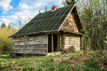 Hunting lodge in the wood