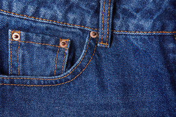 Jeans pocket. 