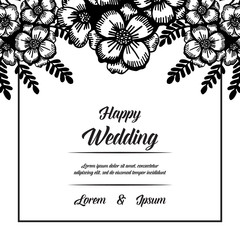 flower floral background for wedding vector illustration