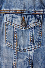 Blue jeans pocket