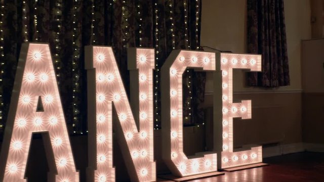 dance letters ready for the evening celebrations