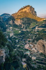 Fototapeta na wymiar View of mountains in Amalfi, Campania, Italy