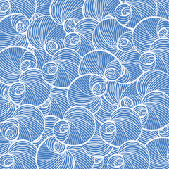 seamless light blue floral pattern