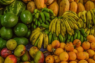 variety of fresh fruits
