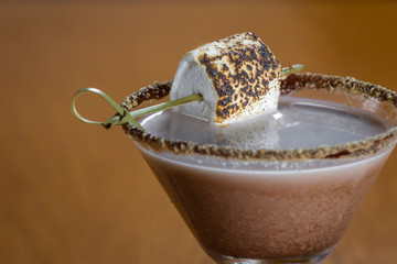 s'mores martini close up