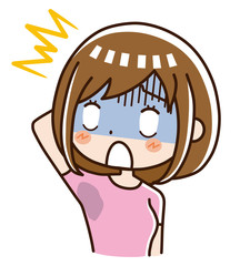 脇の汗じみ