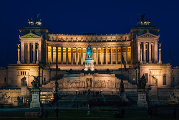 Obraz premium The Altare della Patria at Piazza Venezia, in Rome, Italy