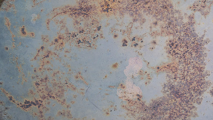 Rust on surface of the old iron, Old metal sheet board background.