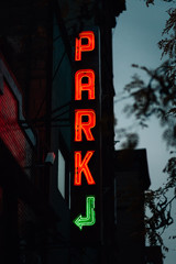 Parking sign in Chelsea, Manhattan, New York City