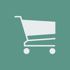 Silhouette icon shopping cart