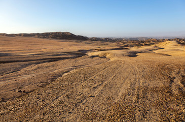 Moon Landscape, an area of the Namib Desert on the Namibian Skeleton coast that looks like the moon.
