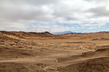 Moon Landscape, an area of the Namib Desert on the Namibian Skeleton coast that looks like the moon.