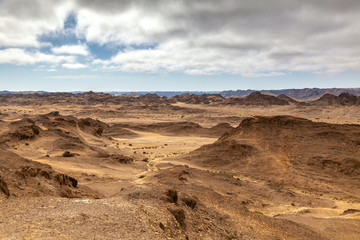 Moon Landscape, an area of the Namib Desert on the Namibian Skeleton coast that looks like the moon.
