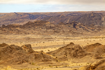 Moon Landscape, an area of the Namib Desert on the Namibian Skeleton coast that looks like the moon.