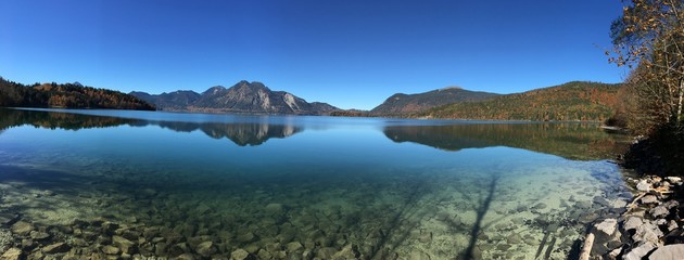 Walchen Lake Bavaria Germany