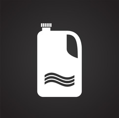 Cleaning detergent bottle icon on white background for graphic and web design, Modern simple vector sign. Internet concept. Trendy symbol for website design web button or mobile app