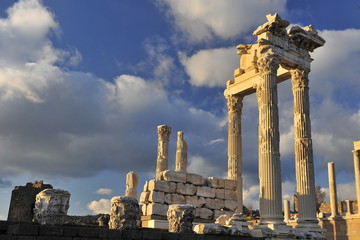 The ruins of the ancient city.