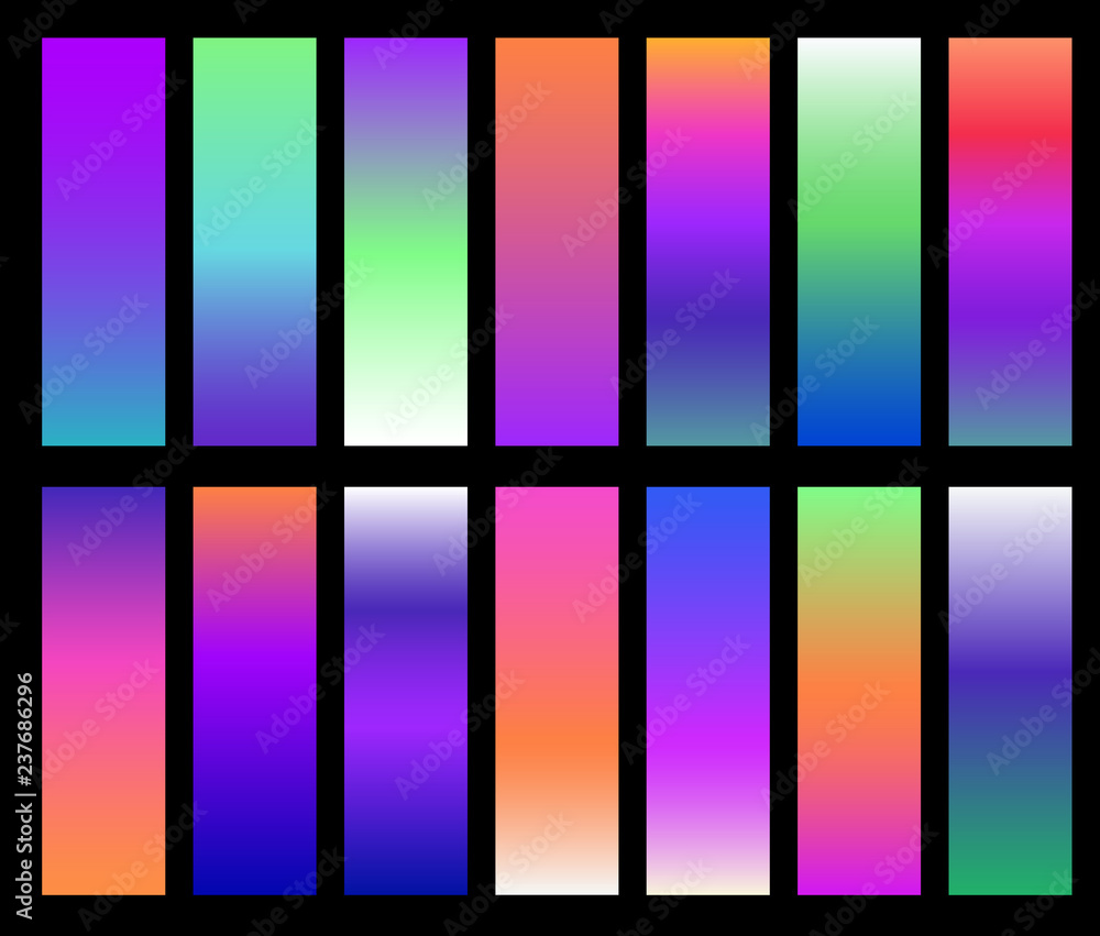 Poster colorful gradients vector. screen gradient covers with modern abstract background