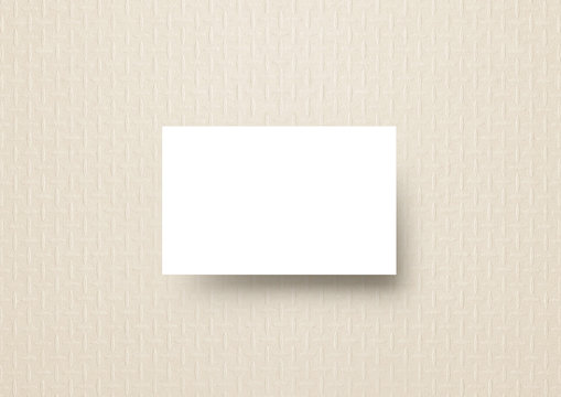 Business card mock-up template pastel neutral sand fashion pattern background