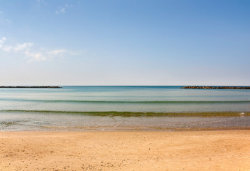 Idyllic picture of the sea in complete calm