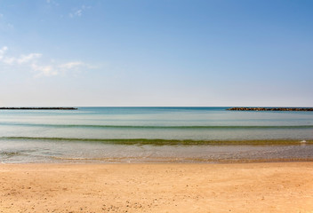 Fototapeta premium Idyllic picture of the sea in complete calm