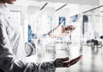 Modern technologies for successful business concept.