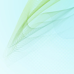 Abstract background with  wave lines.
