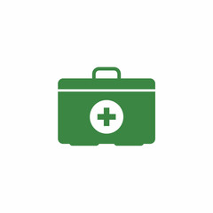 Briefcase medical icon vector