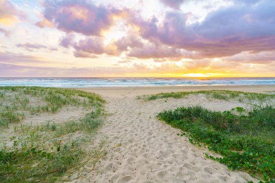 Broadbeach on the Gold Coast at sunrise