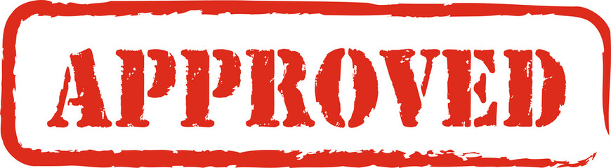 rubber stamp approved