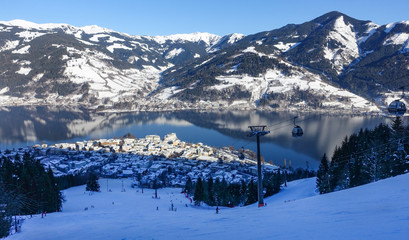 Zell am See aerial view