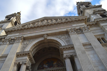 St. Stephen's Basilica (Szent Istvan Bazilika) in Budapest on December 29, 2017.