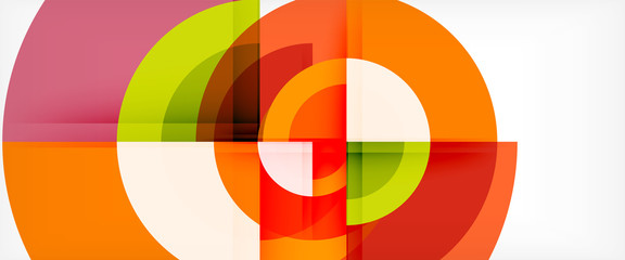 Fototapeta premium Multicolored round shapes abstract background
