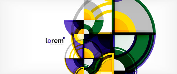 Modern geometric abstract background